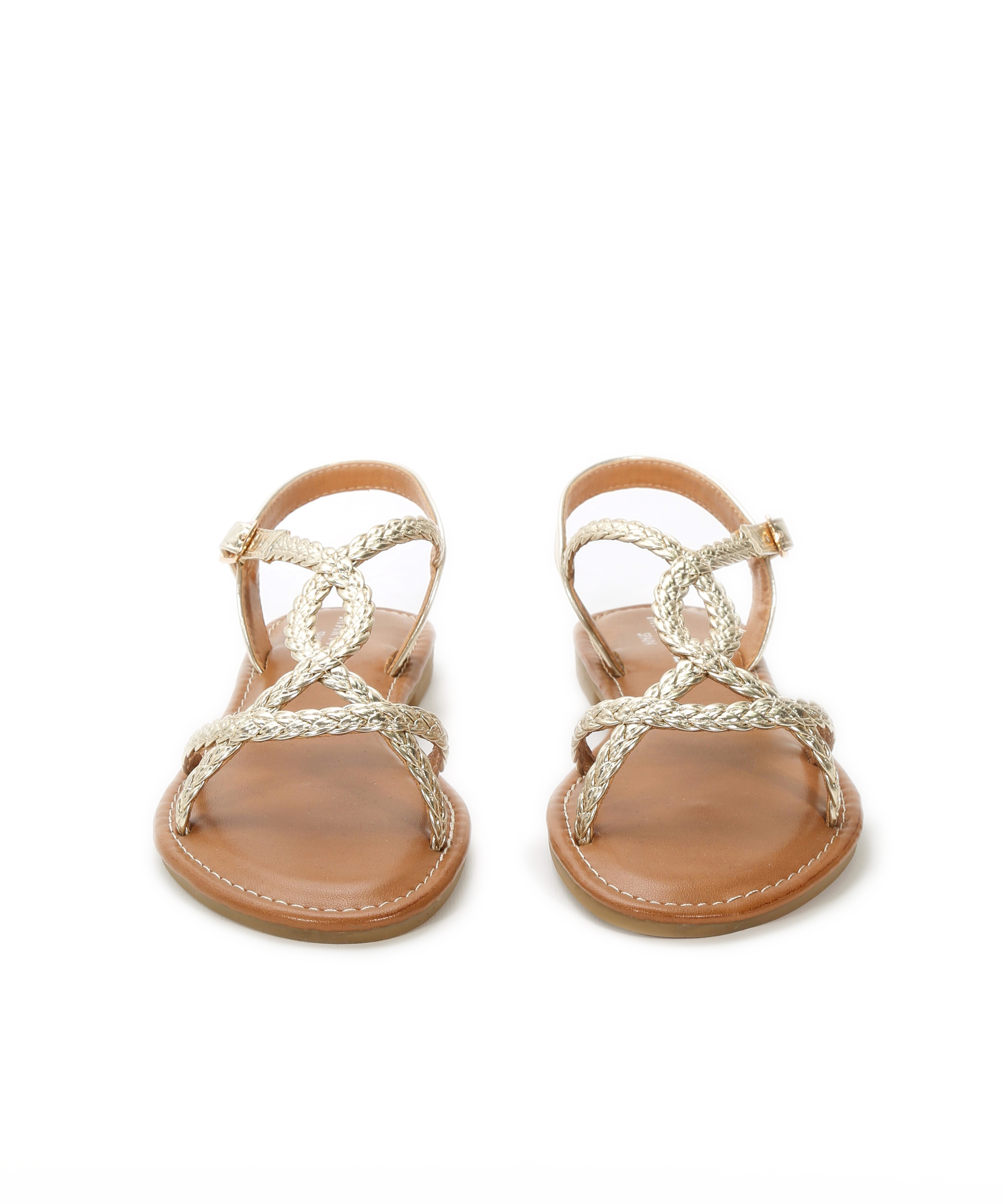 Sandalias planas trenzadas image number null